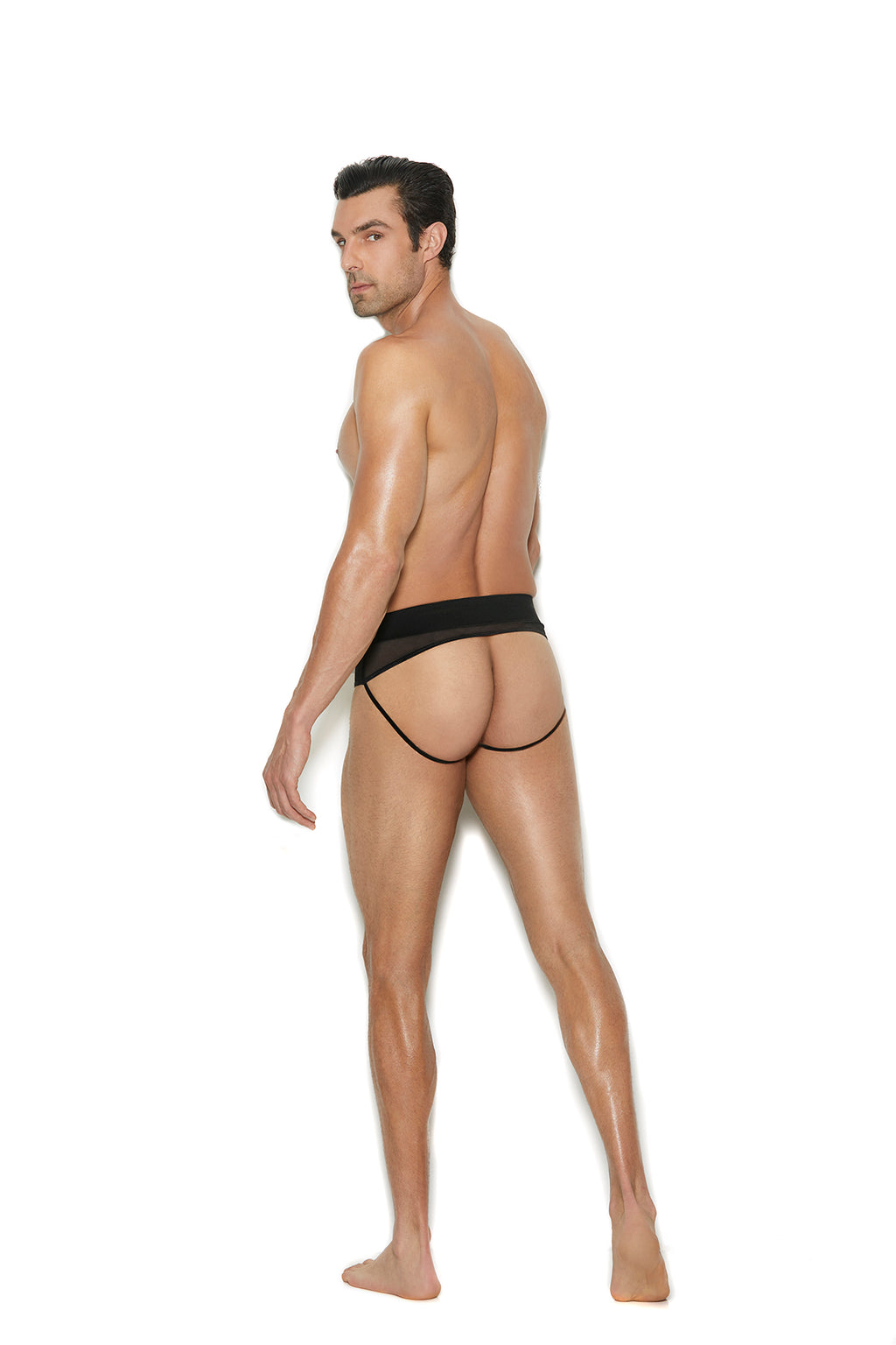 Elegant Moments Mens Mesh And Lycra Jock Strap